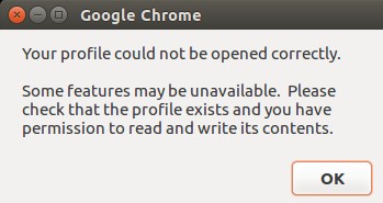 Linux޸ChromeġYour profile could not be opened correc