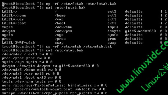 RHEL5.5/etc/fstabļɾ˵Ľ취