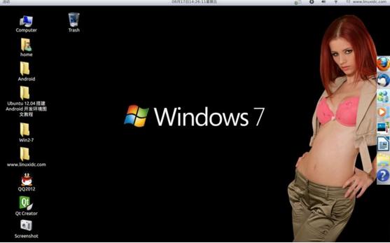 Win2-7 RemixUbuntu 12.04ΪWindows 7