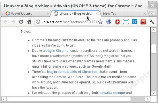 Google ChromeGnome 3