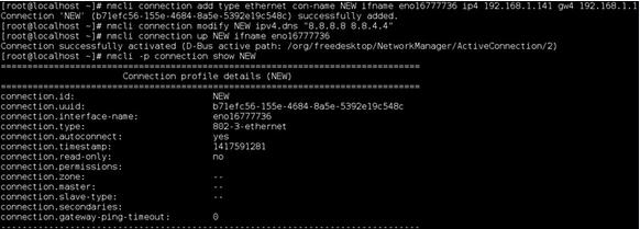 RedHat/CentOS 7.xʹnmcli