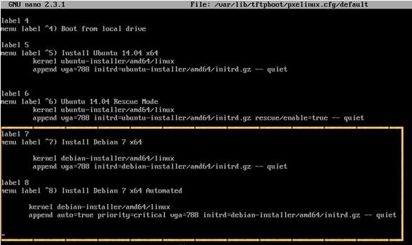 Ubuntu/DebianRHEL/CentOS 7PXE