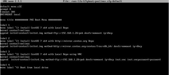 RHEL/CentOS 7PXE