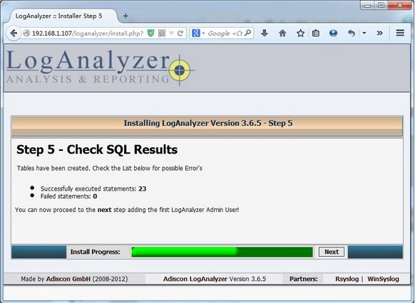 CentOS 6.5Rsyslog+LogAnalyzer+MySQL־