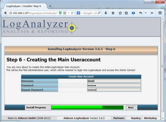 CentOS 6.5Rsyslog+LogAnalyzer+MySQL־