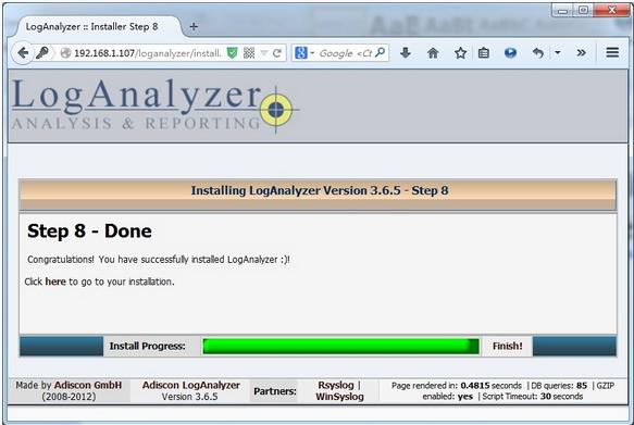 CentOS 6.5Rsyslog+LogAnalyzer+MySQL־