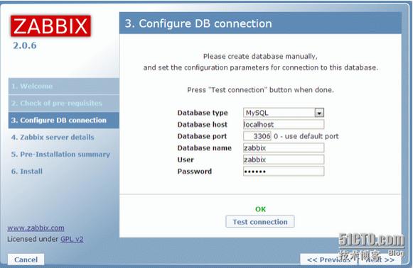 CentOS 6.4´Zabbix2.0.6