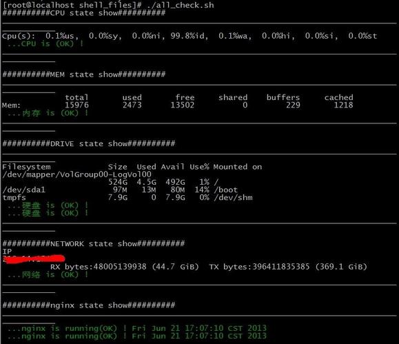 Linux系统CPU、内存、硬盘、网络、LNMP服务整体监控邮件报警