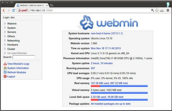 ʹͼνWebminLinux