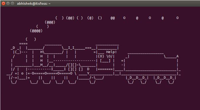 看这些孩子在Ubuntu的Linux终端下玩耍