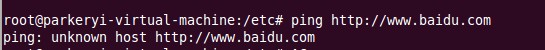 linux³ping:unknown host www.baidu.comʱĽ취