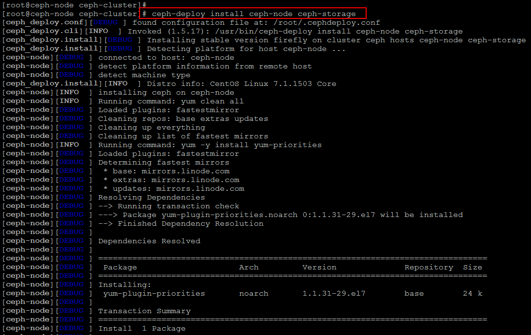 如何在CentOS 7.0上配置Ceph存储