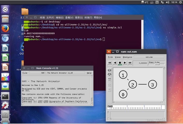 Ubuntu 15.10安装ns2.35+nam