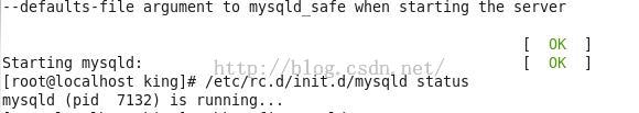 Linux下重新安装MySql后出现'MySQL Daemon failed to start‘解