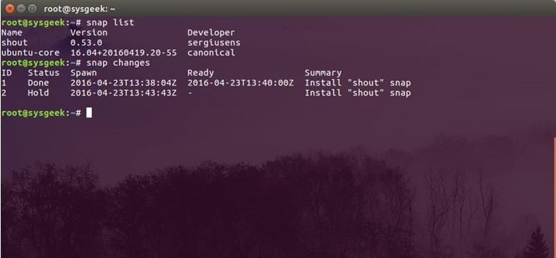 Ubuntu 16.04 LTSʹSnap