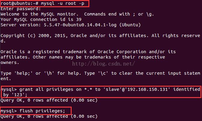 Ubuntu下MySQL5.5配置主从(Master Slave)同步