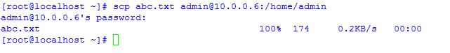 在Linux下使用scp命令