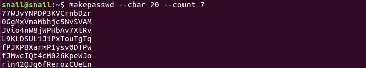 Linux生成随机密码的工具