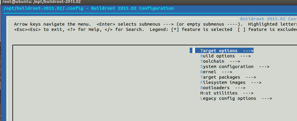 使用buildroot搭建linux文件系统