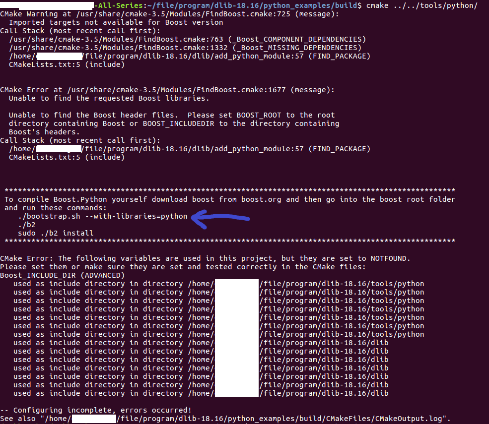 ubuntu上安装dlib