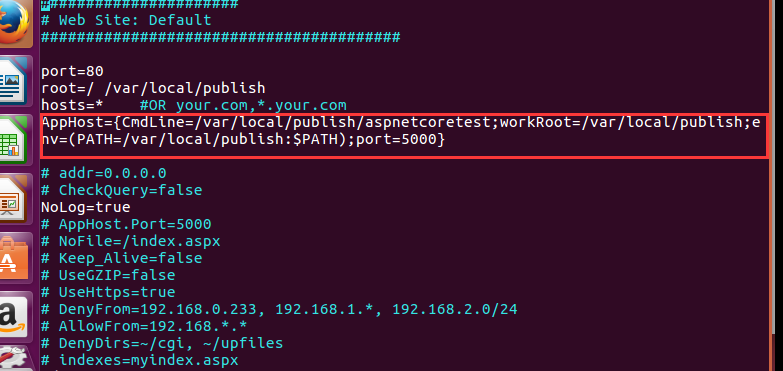 ubuntu16.4下用jexus部署asp.net core rtm