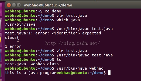 在ubuntu中配置java环境并运行java程序