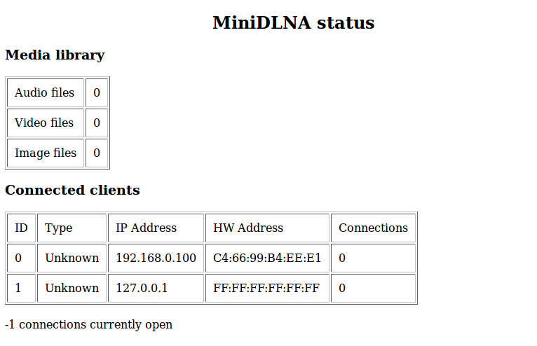 Ubuntu 16.04安装配置miniDLNA
