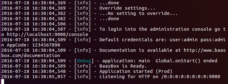 Ubuntu安装使用BaasBox