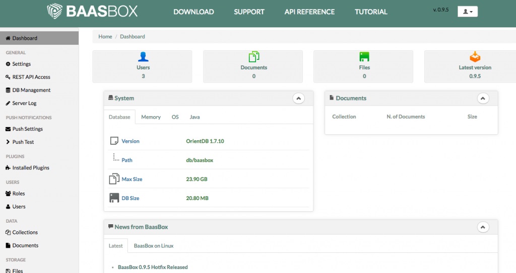 Ubuntu安装使用BaasBox