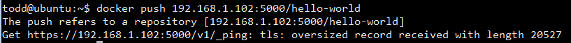 Ubuntu下使用Docker建立本地私有registry