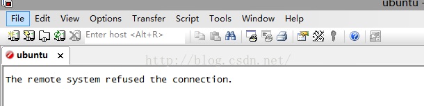解决secureCRT里的The remote system refused the connection.
