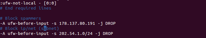Ubuntu:使用ufw屏蔽IP地址