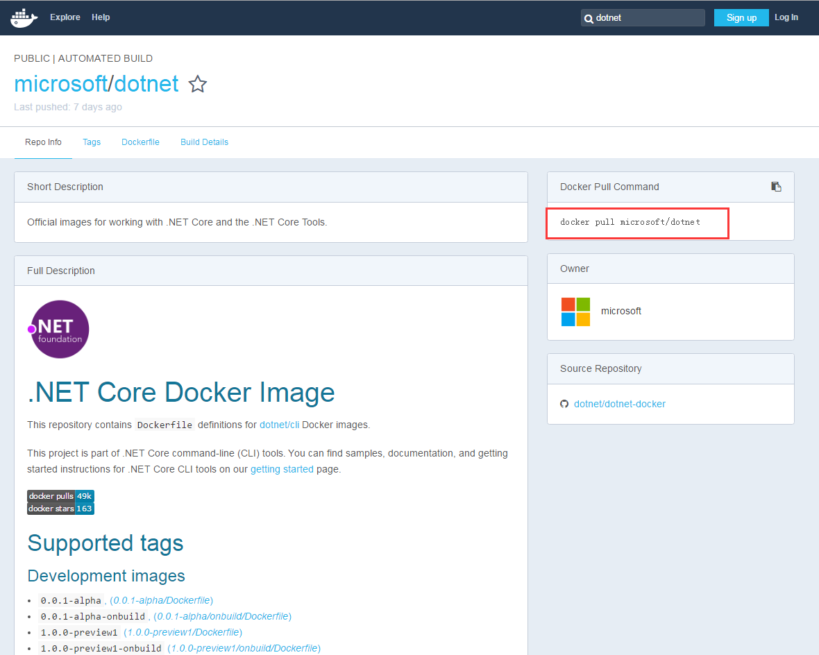 ASP.NET Core Docker