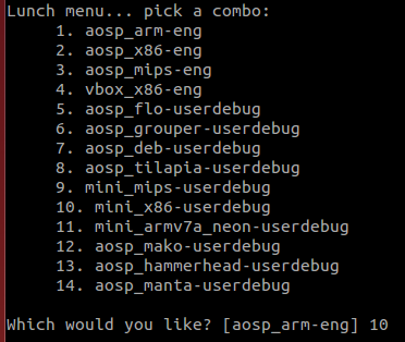 Ubuntu14.04中用模拟器运行Android系统