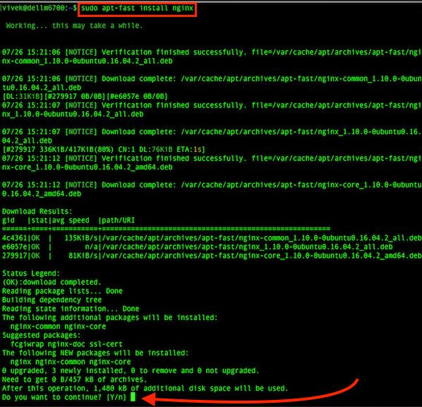 如何在Ubuntu Linux 16.04 LTS中使用多个连接加速apt-get/apt
