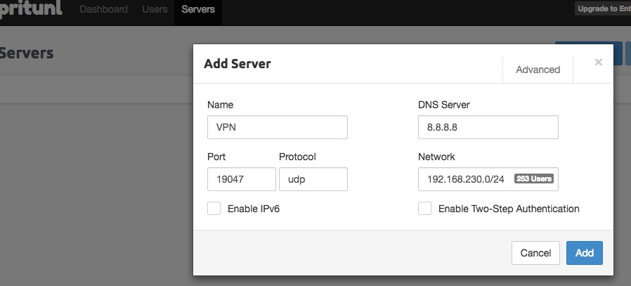 CentOS 7ʹPritunlOpenVPN