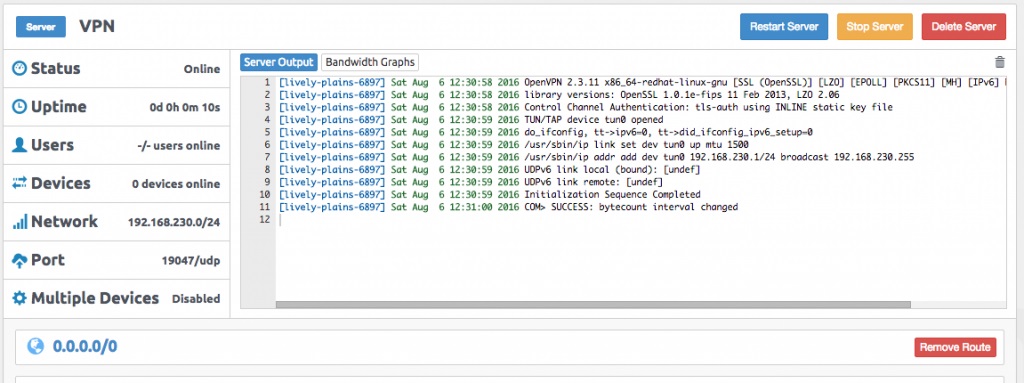 CentOS 7ʹPritunlOpenVPN