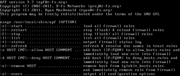 CentOS安装使用APF防火墙 - Linux系统教程