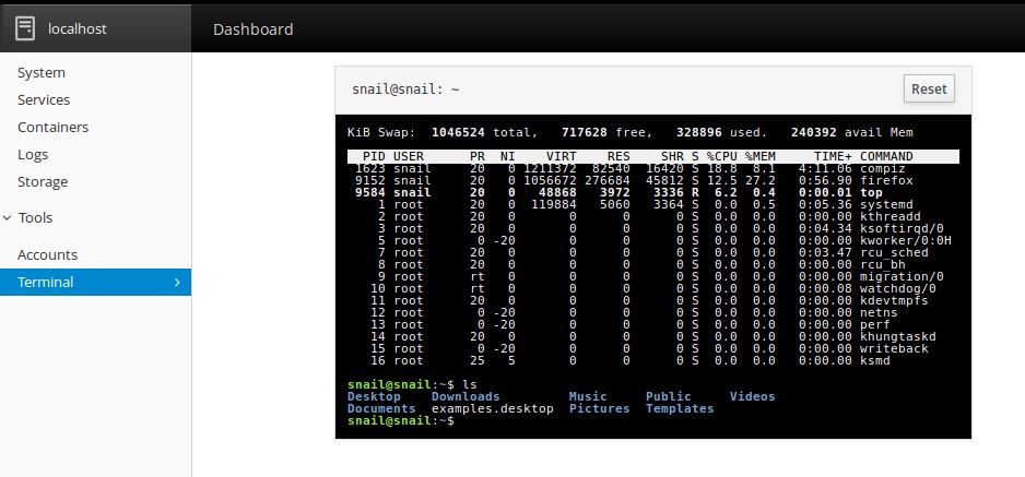 Ubuntu 16.04安装使用Cockpit-服务器管理工具