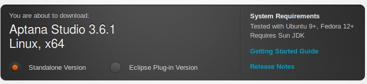 Ubuntu 16.04安装Aptana Studio IDE