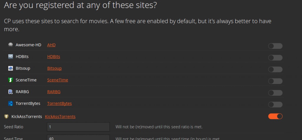 Ubuntu安装使用CouchPotato