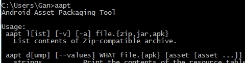 Ubuntu CTS测试环境搭建之aapt