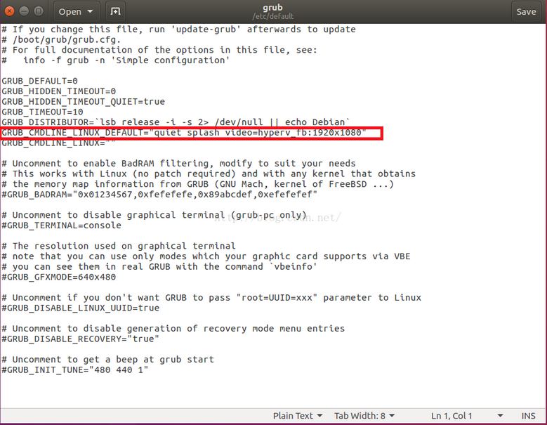 Hyper V Ubuntu修改分辨率 Linux系统教程 红联linux门户