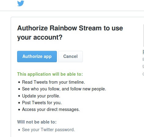 基于命令行的推特客户端:Rainbow Stream
