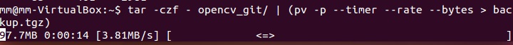 Linux:使用pv命令显示执行进度