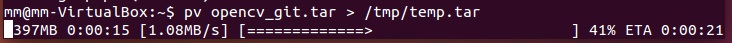 Linux:使用pv命令显示执行进度