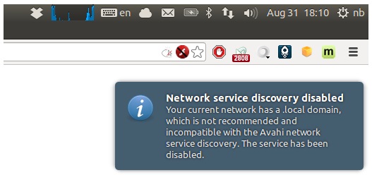 ubuntu出现您的当前网络有.local域 - Linux系统