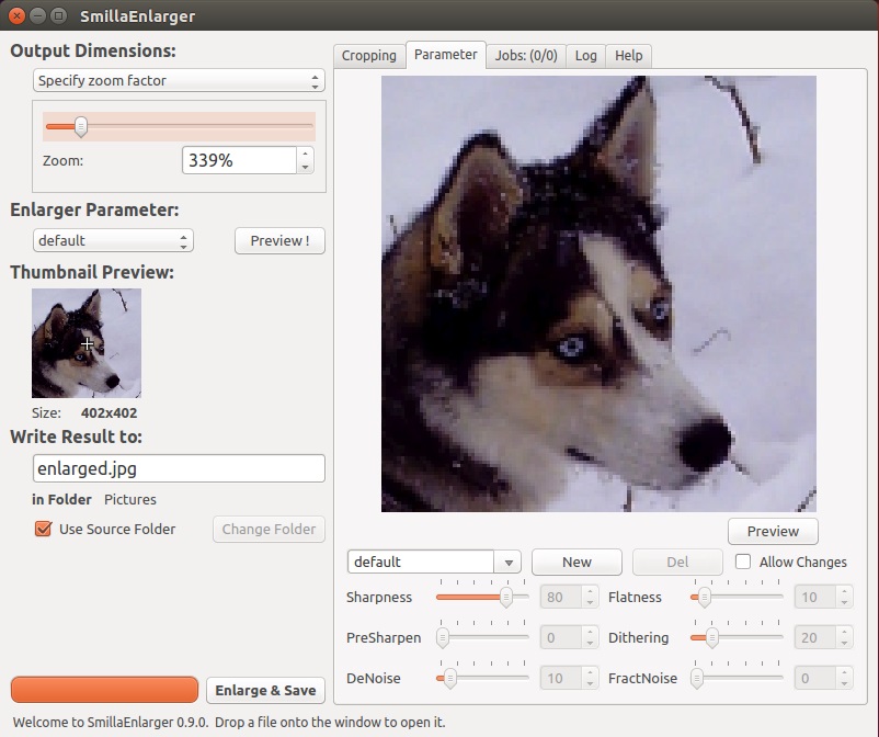 Ubuntu 16.04安装Smillaenlarger-图片清晰放大