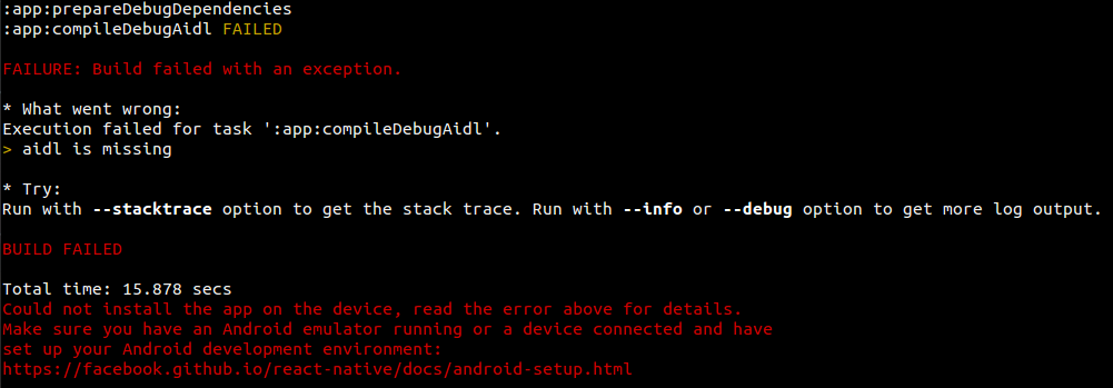 ubuntu下折腾ReactNative