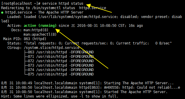 安装apache出现-bash: /etc/init.d/httpd: 没有那个文件或目录
